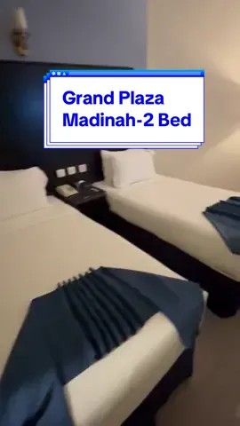 Review Kamar Hotel Grand Plaza Madinah dengan type sekamar 2 bed atau double bed. Untuk Jamaah Private Kita yang akan menginap disini selama 6 malam.  Untuk selanjutnya menuju ke Mekkah. 