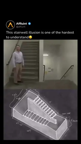 The Escherian Stairwell illusion, inspired by M.C. Escher, appears to loop endlessly, creating a mesmerizing effect. Although the creators edited the viral video slightly for dramatic effect, the illusion itself is still real, allowing viewers to experience an endless ascent or descent. This captivating design plays with our perception, challenging what we believe about space and structure. #illusion #design #architecture #architect #affluint Video: @thebest.thinking/IG