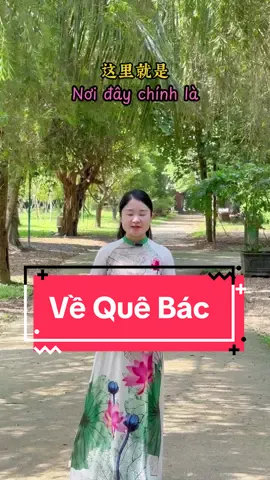 Cùng tớ về thăm quê Bác nhé#hoctiengtrung #LearnOnTikTok #quebac #xuhuong2024 