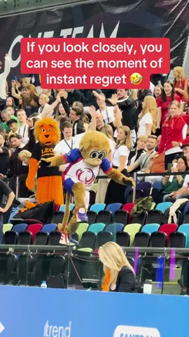 His banana split 🤣 (European Gymnastics via ViralHog) #Memezar #RoadTo10M 