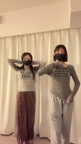 ずっと踊りたかったやつみなみにフリ教えてもらった🖤🎵ガチ楽しい @🦄💙MINAMI💙🦄 