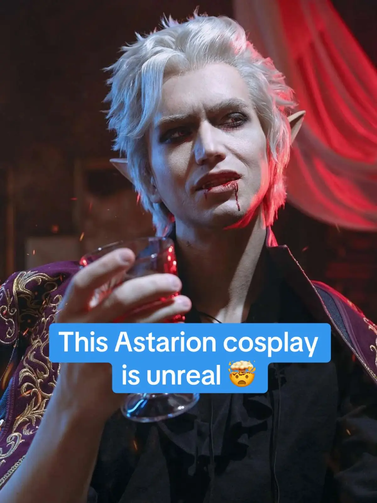 This cosplay was shared in the Baldur’s Gate 3 subreddit recently and fans are absolutely in love with it. NargaLifestream shares her husbands Astarion cosplay after it was completed and took a few pictures in a studio to show off how incredible it is. #baldursgate3 #astarion #gaming #dungeonsanddragons #dnd #cosplay 