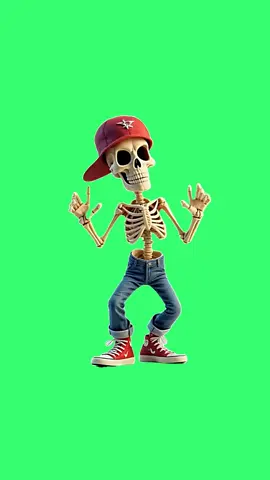 Dancing Skeleton | Green Screen #dance #greenscreen #fyp #capcut #greenscreenvideo