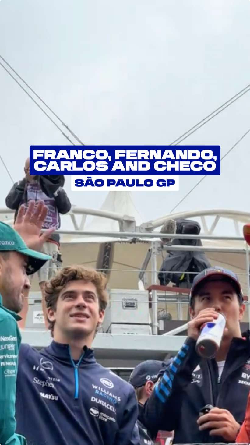 We all love a Spanish yap 🫶 #WeAreWilliams #F1 #Formula1 #FrancoColapinto #CarlosSainz #ChecoPerez #FernandoAlonso #Argentina #Spain #Mexico 