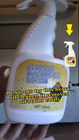 Be sure to try this heavy oil cleaner, it removes oil stains easily. #kitchen #greasydirt #greasy #heavy #cleaning #oil #ovens #household 