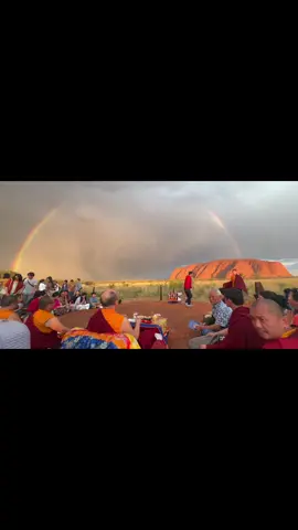 What a surreal experience to witness such a magnificent phenomenon. May all be auspicious #uluru #ayersrock #bhutanese #gratitude #