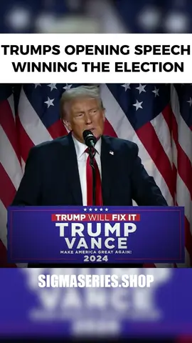 Trumps first opening speech after winning the election #trump #donaldtrump #trump2024 #jdvance 