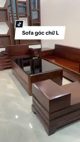 Bàn ghế sofa góc chữ L #banghephongkhach #38hatinh #hoangdogohatinh 