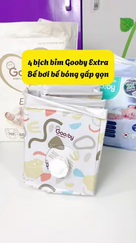 Bỉm gooby nhận quà siêu xinh. Nhận ngay Bể bơi bể bóng gấp gọn cho con.chơi được luôn nha.#mengochan🍓 #muataitiktok #muataitiktokshop #gooby #goobychinhhang 