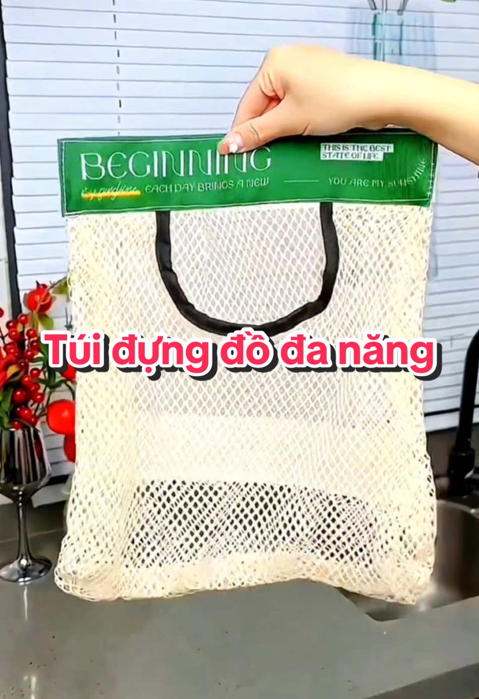 Túi lưới dán tường đựng đồ rất tiện lợi #tuiluoidungdo #tuiluoiluutrudanang #tuiluoidungdonhabep #tuiluoidungdocanhan #tuiluoidungdolot #giadungtienich 