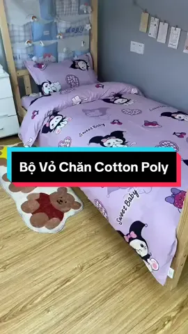 Bộ vỏ chăn cotton poly 4 món ❤️💛💚#xhuong #chăngagối #decorphongngu 