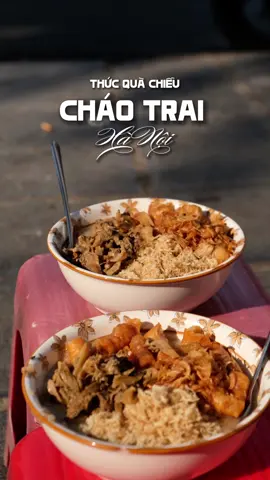 Hàng Cháo Trai ngon rẻ 20K, ấm bụng  trong tiết trời thu Hà Nội đi 📍Cháo Trai / 321 Trần Khát Chân #LearnOnTikTok #ancungtiktok #reviewanngon #boxstudio #sonharryy #hellohanoi 