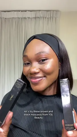 Trying out the lash clash mascara in black and brown from @YSL Beauty . They are pigmented volumizing mascaras and they are smudge proof Which of them would you go for? #yslbeauty #giftedbyysIbeauty #lashclashmascara #blackmascara #brownmascara #makeup #makeupideas #makeupoftheday