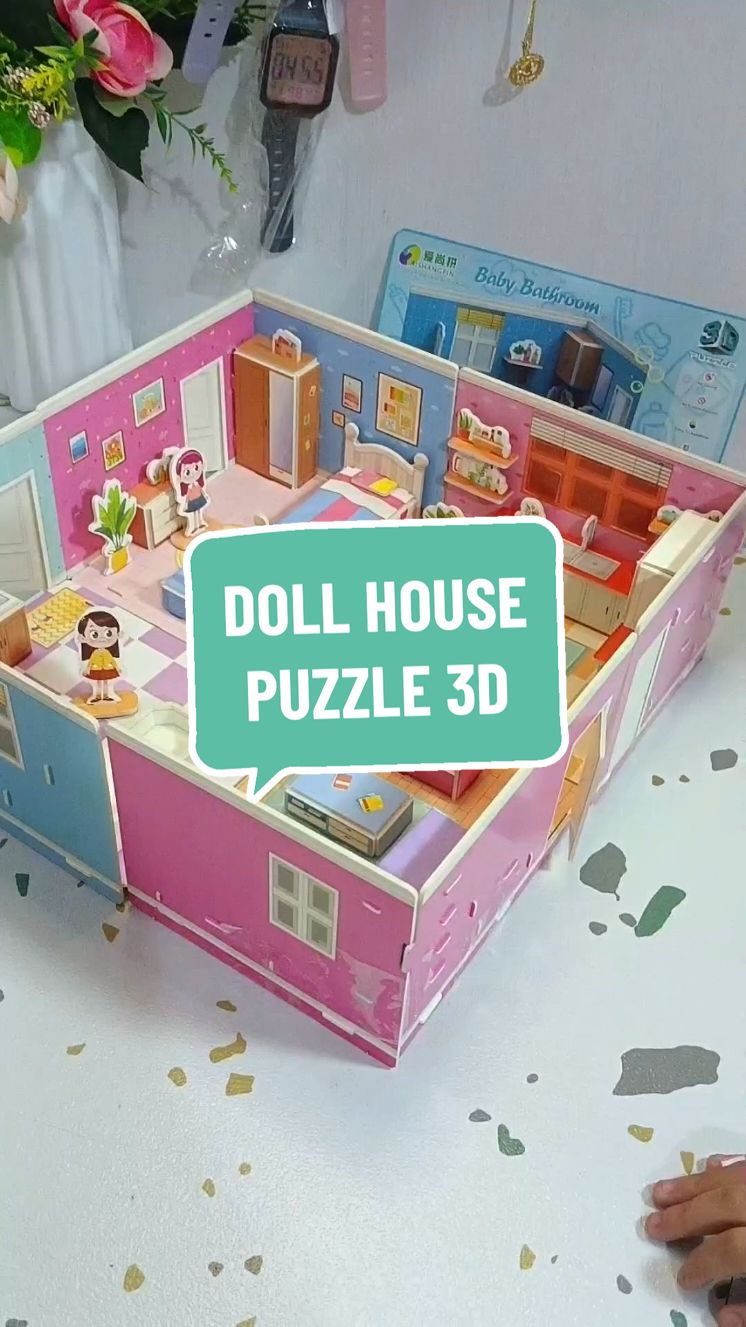 27 pesos lang per room ng paper doll. Bili na sa yellow basket. #paperdoll #giftfortoddler #toy #3dpaperdollhouse #dollhouse #dollhousepuzzle #fyp 