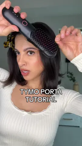 TYMO Porta Hair Brush Tutorial | This cordless hair straightener is a game-changer! It’s powerful enough to smooth out curls, yet small enough to carry in your purse when you’re on the go @TYMO BEAUTY US  #brandselect #tymo2love #tymosbd #hairtutorials #hairproducts #hairstraightener 