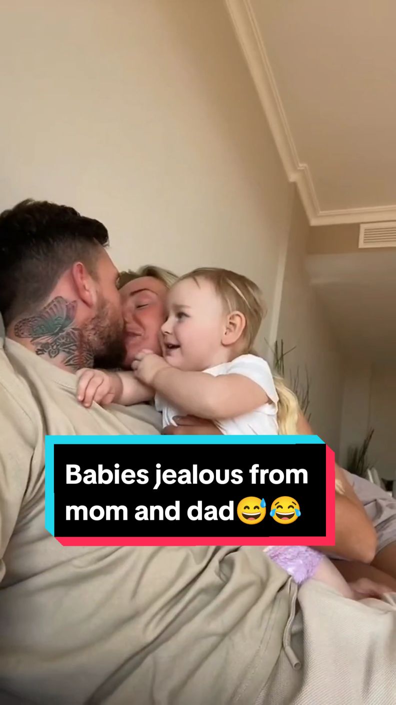 Babies jealous from mom and dad😅😂🤣 #jealousbaby #possessive  #babyangry #jealous #babymom  #baby #babypapa #babymom  #mama #papa #babylaugh  #babylove #cute #babycute  #cutalover  #babyfunny  #Funny #dady #babysay #say  #adorable #baby #cutebaby  #funny_video #tik_tok #edit  #5m #Viral #Fyp  #fyppp #fypppppppppppppp  #10million 