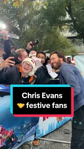 Chris Evans having fun with fans in London! #RedOneMovie is in cinemas now 🎁 #chrisevans #london #christmas #newreleases #movierecommendation 