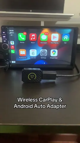 Your car must support CarPlay or Android Auto. This product converts wired CarPlay into wireless. #carplay #wirelesscarplay #wirelessadapter 