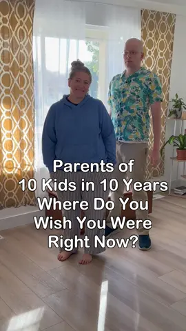 Now time for us parents. Where do we want to be right now? Cassanda's response is the much more realistic one. #10kids #parentsof10kids #wheredoyouwanttobe