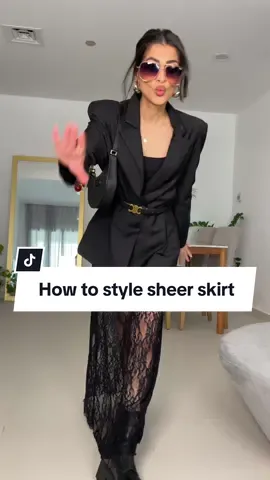 #foryou #falltrends2024 #sheerskirt #fashiontok 