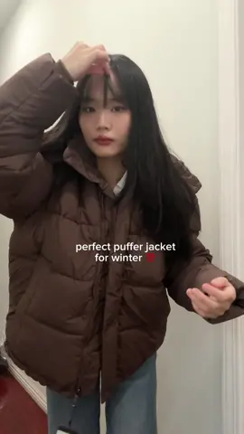 Perfect Puffer Jacket for Winter from @PUFFIT.USA @PUFFIT.US 🤎 Color: Brown Size: L #winter #winterfashion #winterfit #pufferjacket #outfit #winteroutfit
