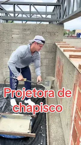 Projetora de chapisco. #construção #dicas #pedreiros #obras #ideias #ferramenta #dica #engenhariacivil #construcaocivil #obra #chapisco 