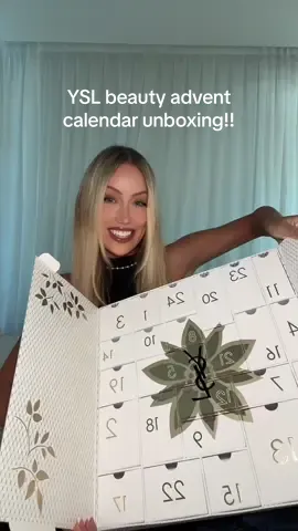 Can’t believe I have my hands on this!! Had to open every day of the @YSL Beauty 2024 advent calendar for you guys. #yslbeauty #advent #ad 