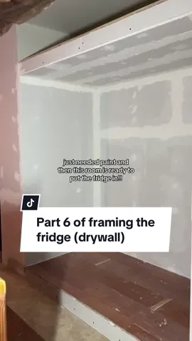 It’s finally boxed! So i dont want the old vinyl flooring to go to waste so I reuse it but i will paint this whole room black including the floors and then ready for the fridge which will arrive this weekend!! #DIY #building #homeimprovement #homerenovation #kitchen 