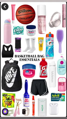 Basketball Ball essentials #basketball #bbseason #basketballbag 