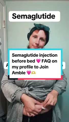 Semaglutide injection before bed 🩷 @Join Amble #semaglutide #tirzepatide #journey #myjourney #semiglutide #ambleptnr #amble #joinamble #injections  #night #goodnight #bedtime 