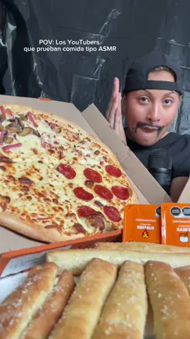 Probando la deliciosa nueva pizza #CreamyCu4tro de @Little Caesars Mexico 🍕 #Publicidad #LittleCaesars #LittleCaesarsMx #PizzaPizza