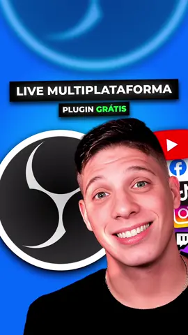 Como fazer LIVE MULTIPLATAFORMA no OBS em 2024 COM PLUGIN GRÁTIS!  Vídeo completo no Youtube🚀  #marketingdigital #dicas #monetizar #criadoresdeconteudo #empreendedorismo 