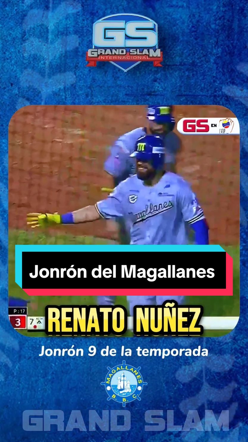 Renato Nuñez de los Navegantes del Magallanes con gran tablazo ante los Cardenales de Lara. Su noveno de la temporada. #venezuela #grandslambeisbol #navegantesdelmagallanes  #magallanesbbc #pastvdeportes #renatonuñez #pelotavenezolana #beisbolvenezolano  📺cortesía IVC