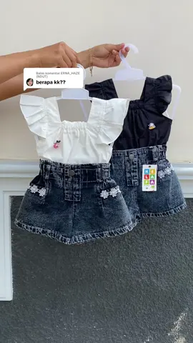 Membalas @ERNA_HAZE (NDUT) cek keranjang kuning kak🥰#bajuanakperempuan #stelananakperempuan #celanahotpants #fyp 