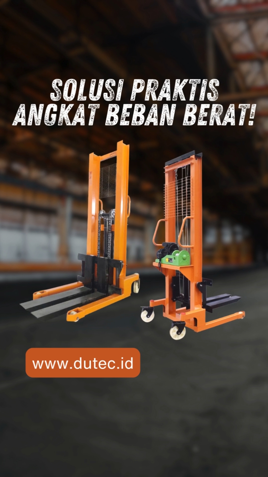 Angkat pallet atau beban berat lainnya jadi makin simple deh!💪🚀 #fyp #fypviral #fypシ゚viral🖤tiktok #foryou #foryoupage #xybca #zxybca #mesintiktok #mesinmanual #mesinangkat #forklift #handstacker #palletstacker #handforklift #handstackerelectric #electrichandstacker #forkliftoperator #mesinpengangkat #dongkrak #mesinpemindahbarang #palletstacker #stacker #handpalletjack #alatberat #alatangkut #electricforklift #pergudangan #warehouse #pallet #pallets #heavyindustry #tools #lifting #pergudangan #alatpergudangan #heavyequipment #alat #manufaktur #industri #alatangkut #dutec #duteclifting 
