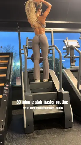 butt sweat and all 💅🏽 getting back on my stair master zoom cause lord knows it’s the answer 💪 Engage your glutes 🍑 #stairmasterroutine #gluteexercise #fatburn