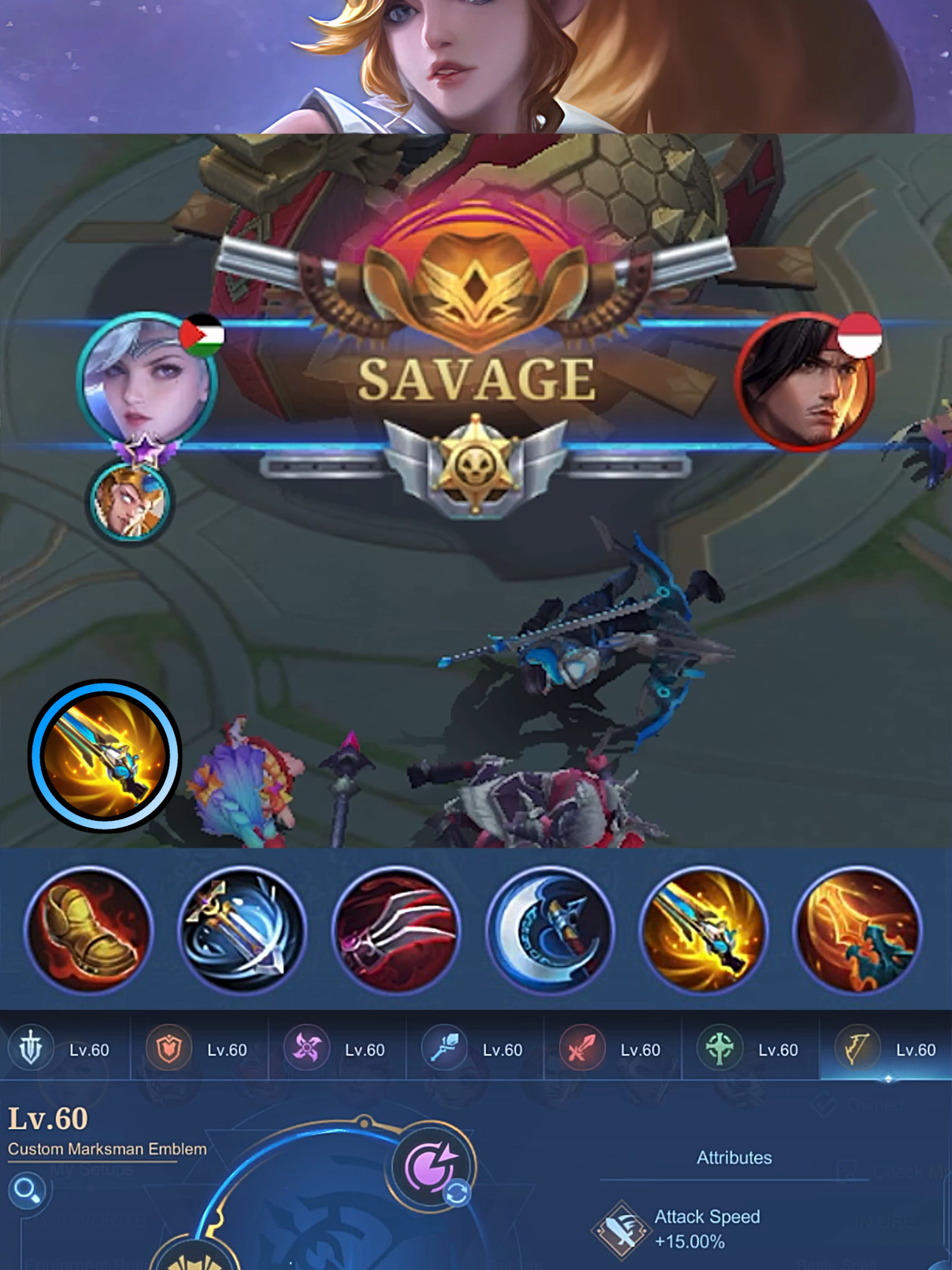 Savage & Maniac!! Miya Best Gold Lane Build (Part 10) - MLBB #gameplayproplayer #miya #MLBB