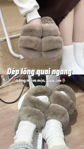 Đông đến rồi mấy nàng ơi ❄️❄️ dép lông mùa này mang là chân ái 🎄☃️🧣#deplongquaingang #deplong 