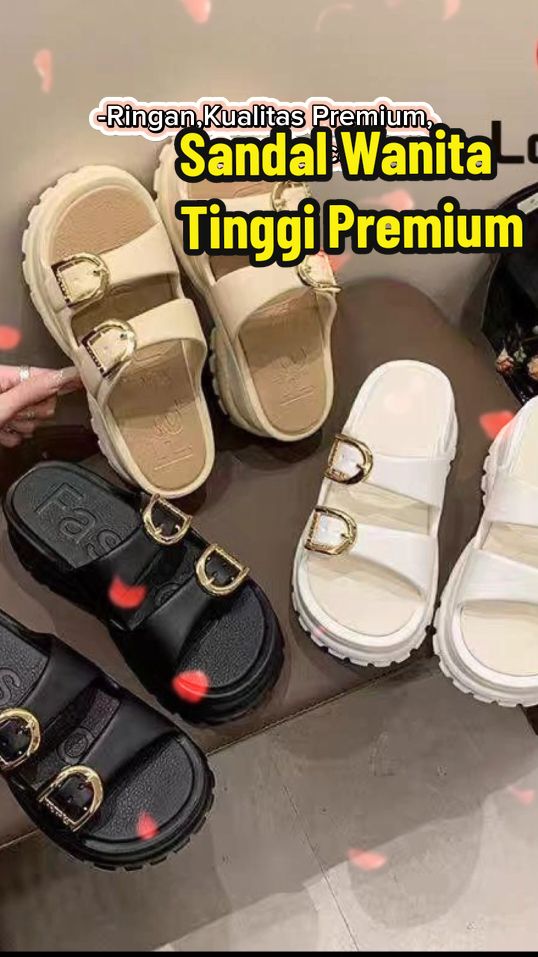 Sandal Wanita Wedges Sendal Selop Tinggi EVA Jelly Karet Kekinian Antislip Empuk Ringan Premium di bawah Rp28.990 - 38.900 Cepat - Berakhir besok! #sandalwanitapremium #sandalwanitatinggi #CapCut 