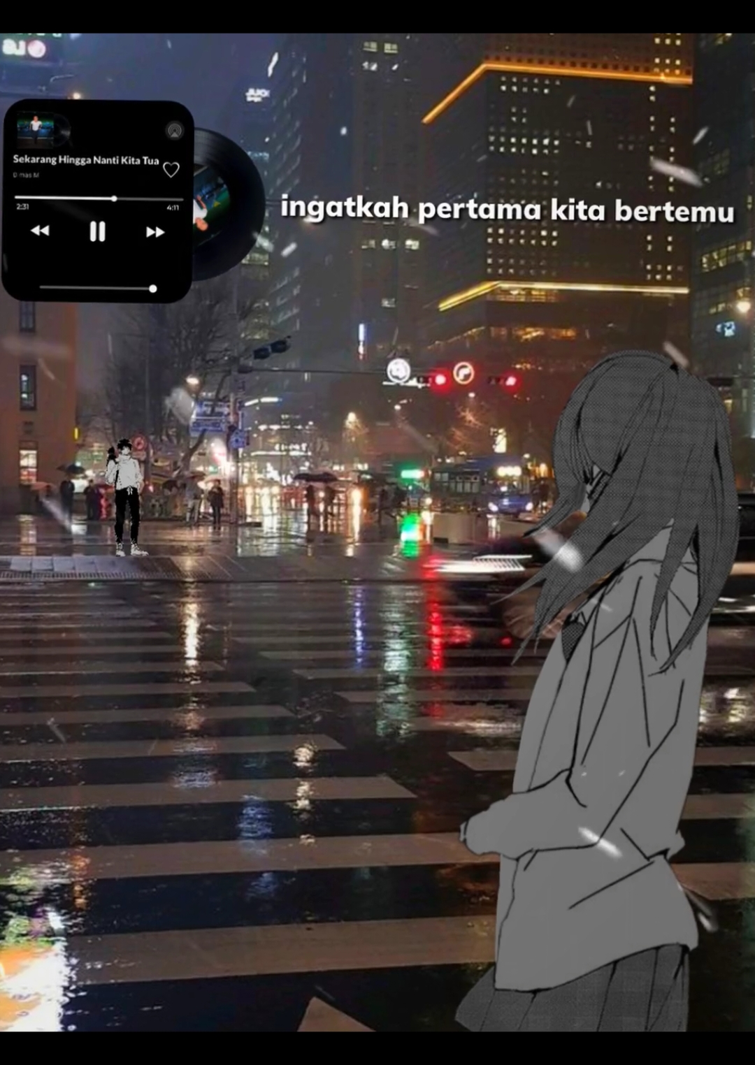 ingatkah pertama kita bertemu-cewe . . #gfx #gfxdesign #lyrics #🥀 #song #fyp #1000k 