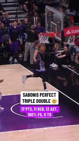 Historic triple double for Sabonis. 🔥🫡 #NBA #kings #sabonis #sacramentokings 