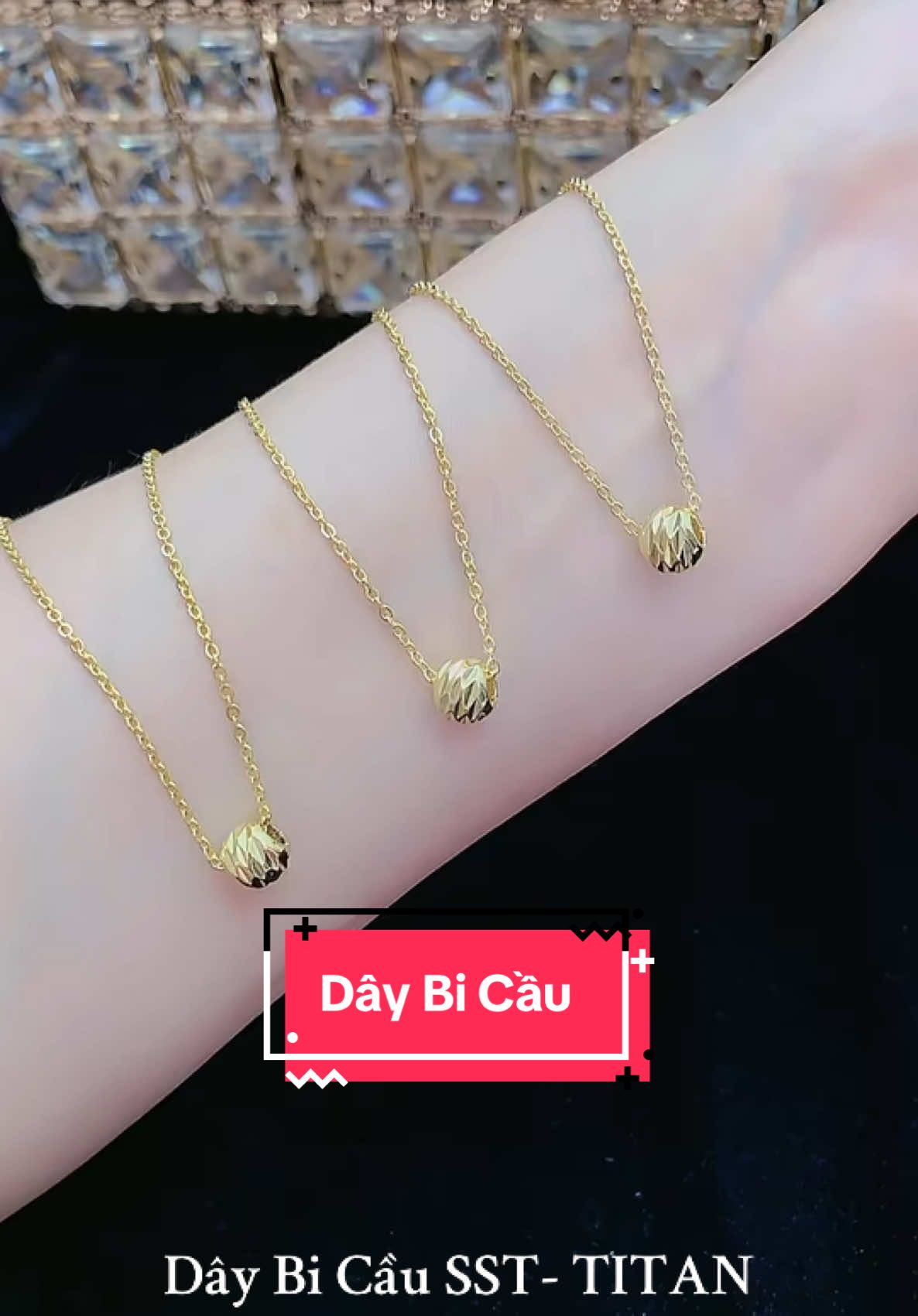 💥Dây chuyền bi cầu nhẹ nhàng tinh tế. Titan cao cấp không ngứa. Không phai màu. Bảo hành lên đến 6 tháng #daychuyen #vongco #titan #sst.