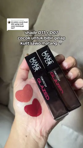 Membalas @sipaaaaa ombre D11&D07 aseliii secakepp ituu🥹🤏🏻 #ombrelips #makeoverid #lipglaze 