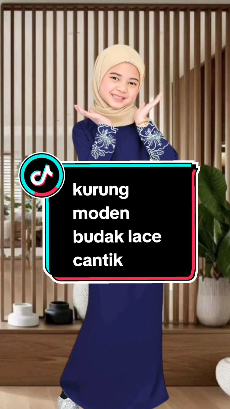 anggun dan bergaya dengan baju kurung moden budak yang ada lace cantik!jangan lepaskan peluang! #bajukurungbudak  #kurunglacebudak  #kurungmodenbudak
