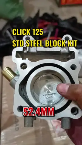 CLICK125 STD 52.4MM STEEL BLOCK KIT | Complete set #motorcycle #PITSBIKE #motosenpaiph #click125 #steelblock 
