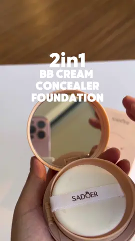 Ganda ng coverage kapag na nilagay sa face at 2in1 na ✨ #sadoer #bbcream #concealer #foundation #cushion #cushionfoundation 