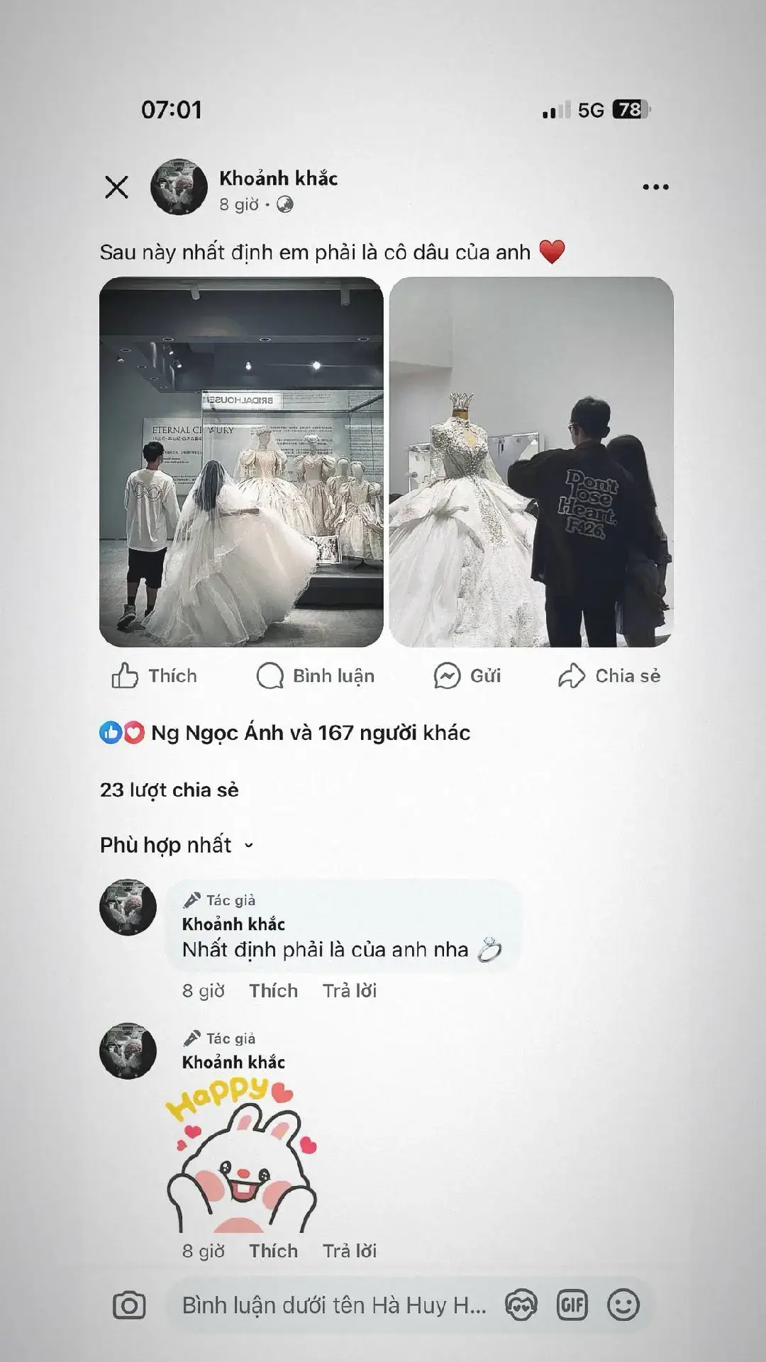 sau này em nhất định phải làm cô dâu của anh ❤️#MinhTriet #xhunggg #tinhyeu #story 