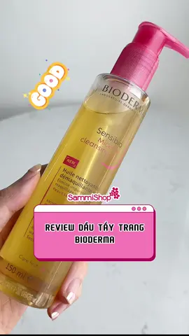 💁‍♀️ Review dầu tẩy trang cho da khô, nhạy cảm #sammishop #sammilover #myphamchinhhang #dautaytrang #bioderma #dakhonhaycam 