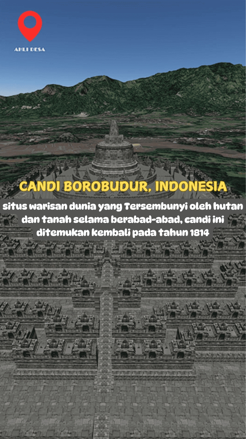 Candi Borobudur, dibangun pada abad ke-9 oleh Kerajaan Mataram Kuno, adalah mahakarya Buddha yang memikat peziarah dari berbagai negara. Tersembunyi oleh hutan dan tanah selama berabad-abad, candi ini ditemukan kembali pada tahun 1814 oleh Sir Thomas Stamford Raffles, Gubernur Jenderal Hindia Belanda, setelah mendengar kisah tentang candi misterius di Jawa. Proses restorasi besar-besaran dimulai pada 1960-an, didukung oleh pemerintah Indonesia dan UNESCO. Kini, Borobudur berdiri megah sebagai warisan dunia, menjadi simbol kebesaran budaya Indonesia dan destinasi wisata sejarah yang tak ternilai. #CandiBorobudur #sejarah #wisata #heritage #timelapse #geography #maps #ahlidesa #ttpetualangpro 