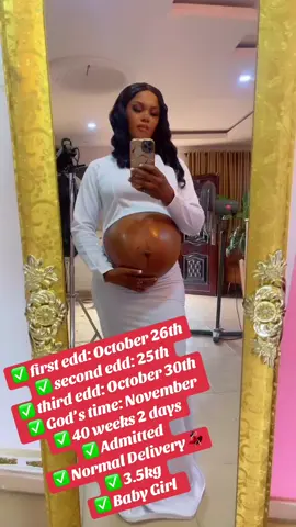 Welcome my baby 😍 No pregnant woman will loose a child 🙏🏻 Congratulate me because you are next 🤩🥰